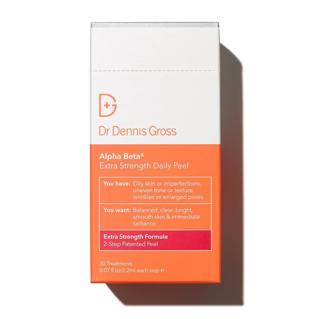 Dr. Dennis Gross Alpha Beta Extra Strength Daily Peel: for Oily Skin, Uneven Tone or Texture, Wrinkles or Enlarged Pores - Glen Powell Skincare Secret