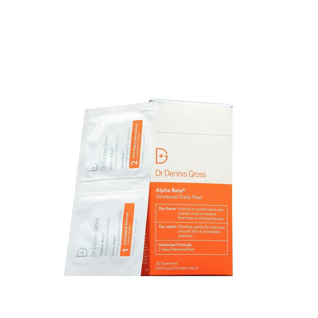 Dr Dennis Gross Alpha Beta Universal Daily Peel - skincare Glen Powell swears by