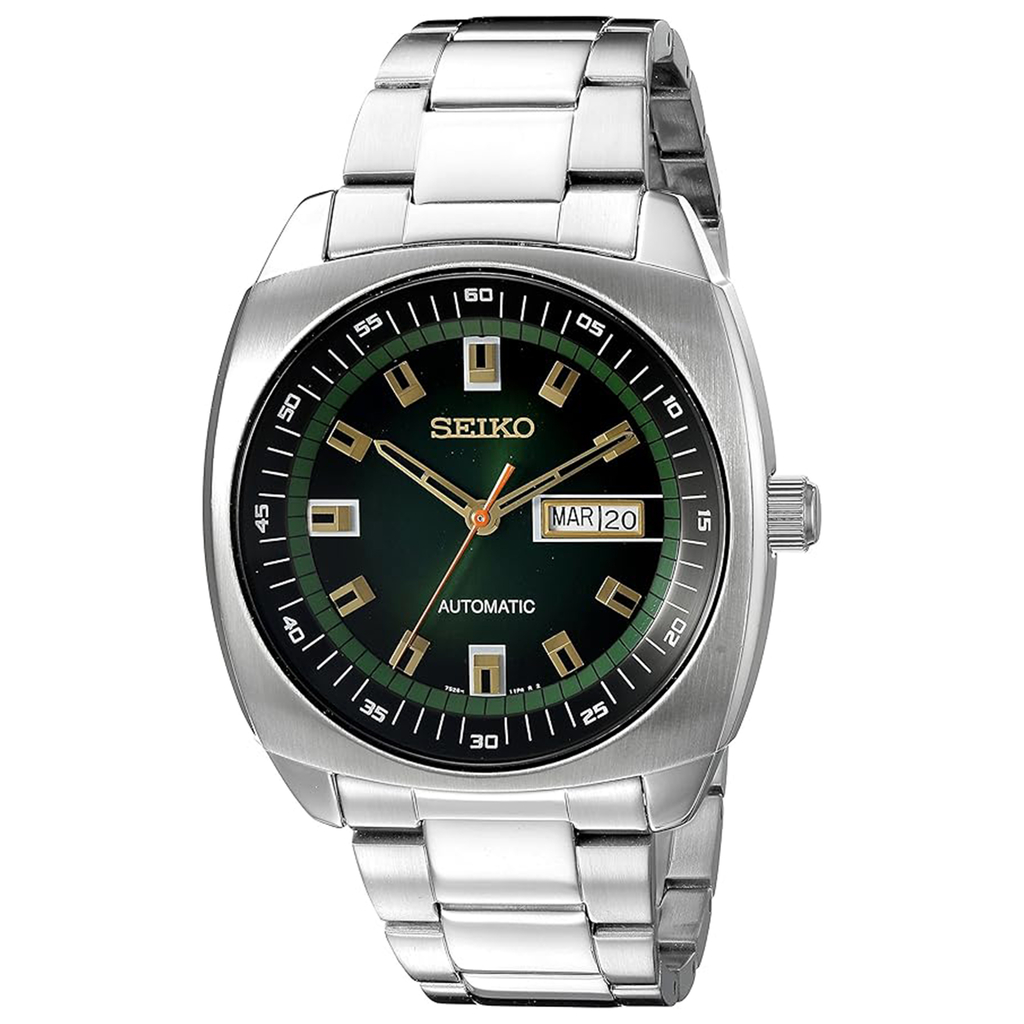 Seiko Recraft Automatic Watch, Green Dial, Stainless Steel