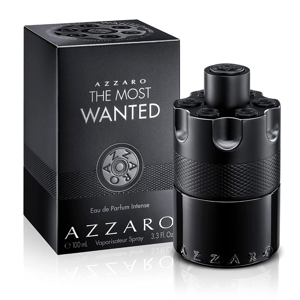 A bottle of Azzaro The Most Wanted cologne.