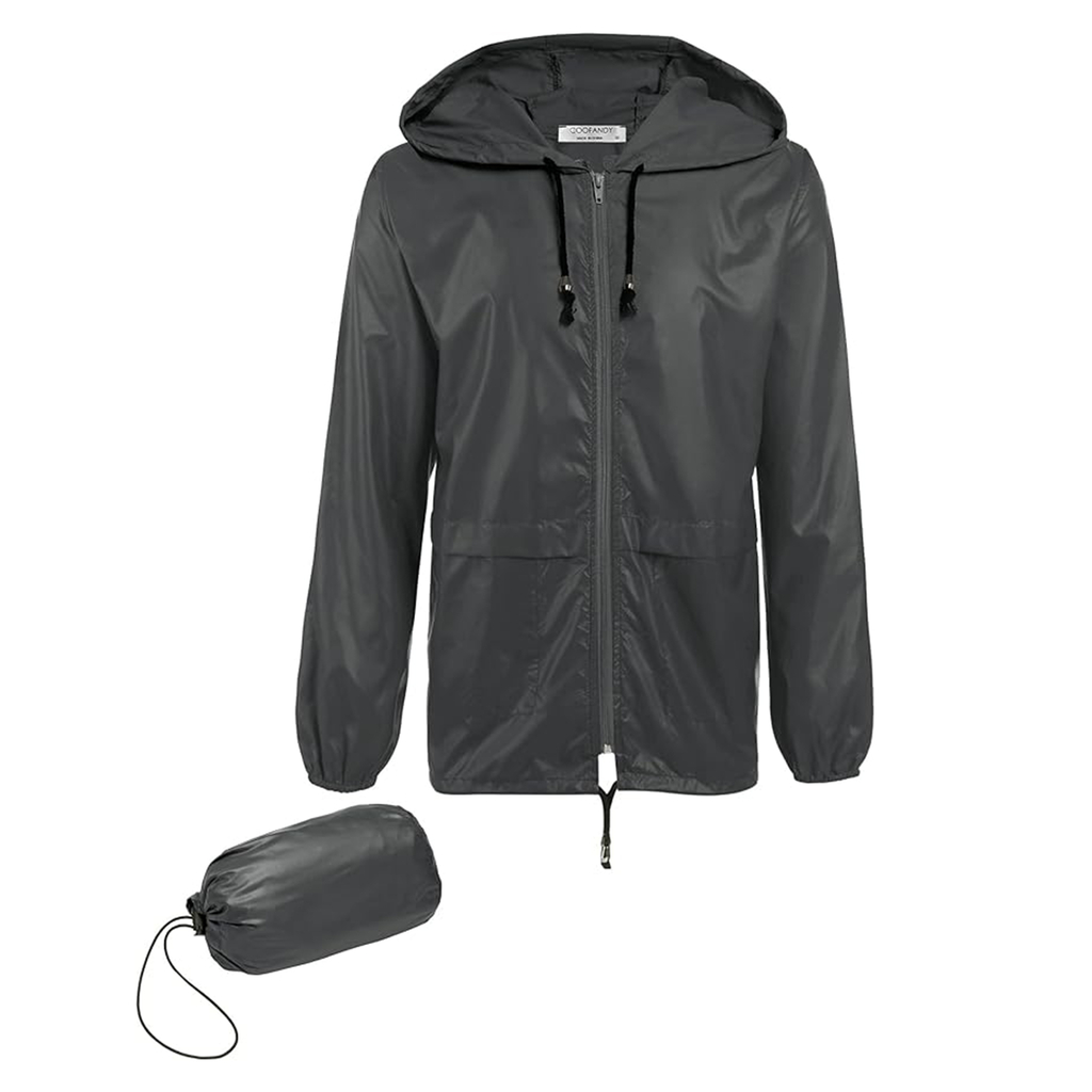 Dark Gray Men's Rain Jacket on Sale on Amazon