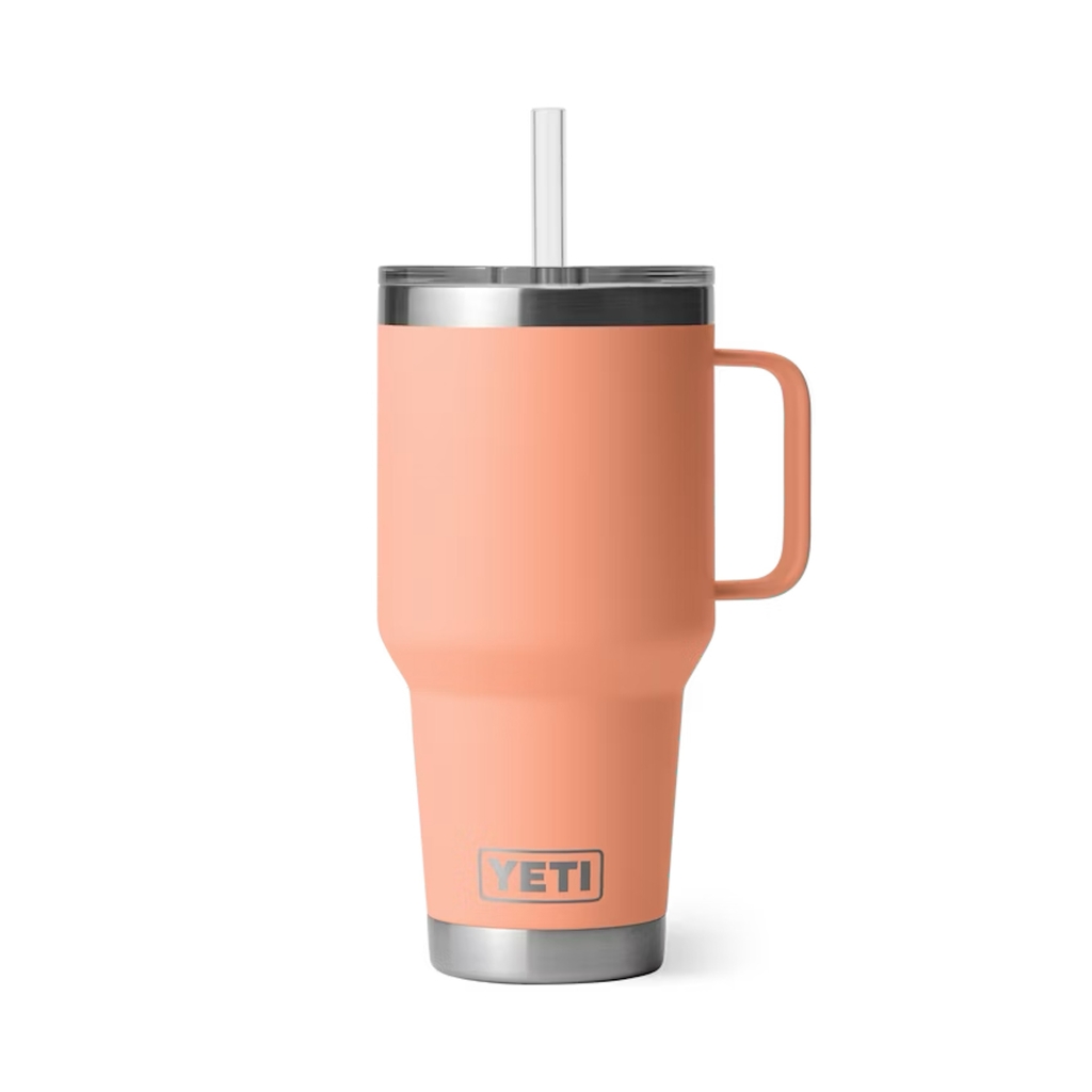 Yeti Rambler Straw Mug in new seasonal color lowcountry peach