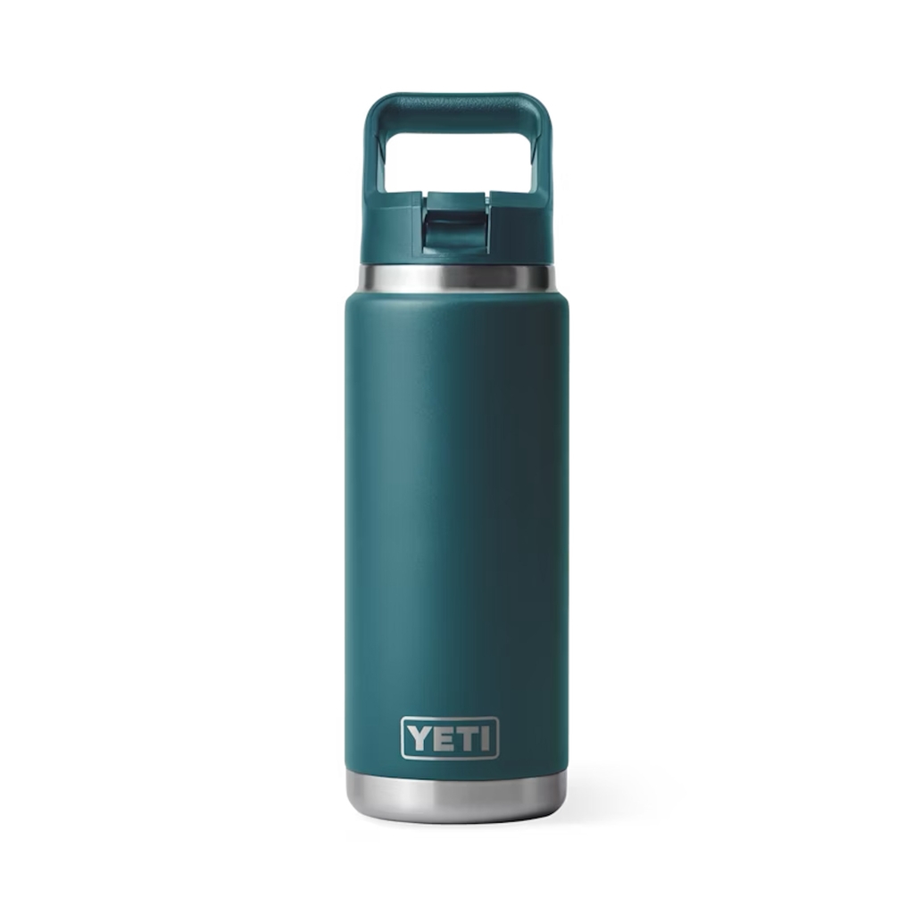 Yeti Rambler 26 oz Water Bottle WITH COLOR-MATCHED STRAW CAP in on-sale Agave color