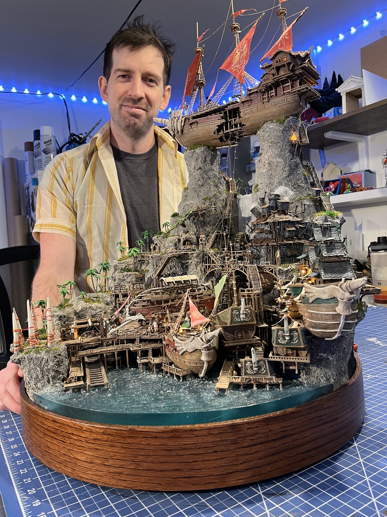 Sky Burkson with his Astera model