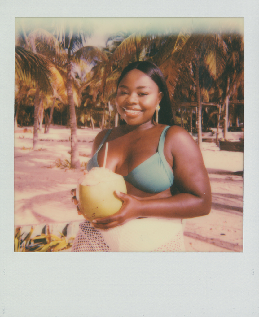 Exclusive Polaroids of playmate and Miss April 2020 Marsha Elle on set in Tulum, Mexico.