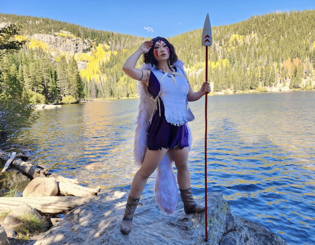 Yaya Han dressed as Princess Mononoke