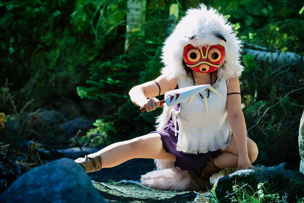 Yaya Han dressed as Princess Mononoke