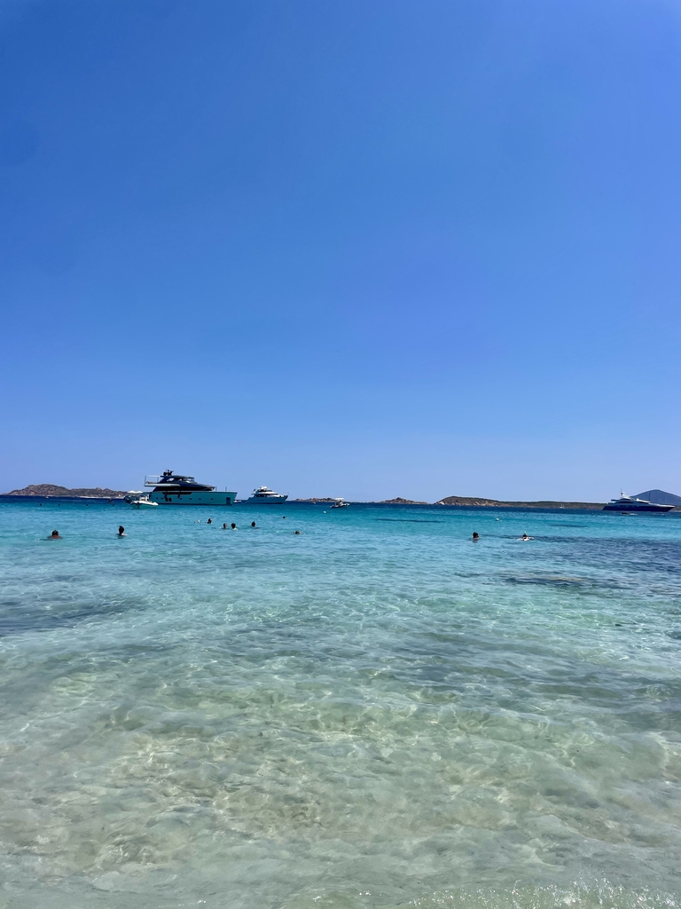 Crystal clear beaches in Sardinia