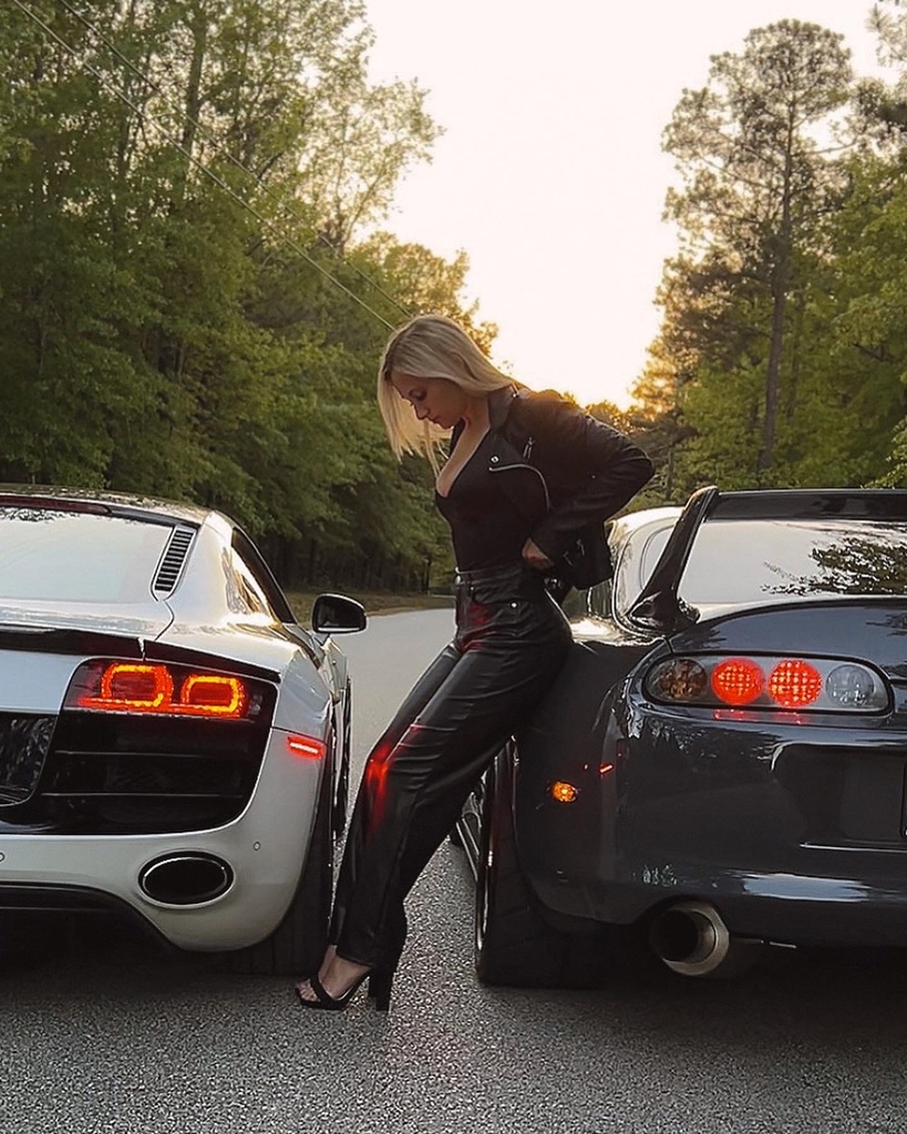 Automotive influencer Brianna Boostka loves car rallies, horseback riding and posing with the world's top vehicles.