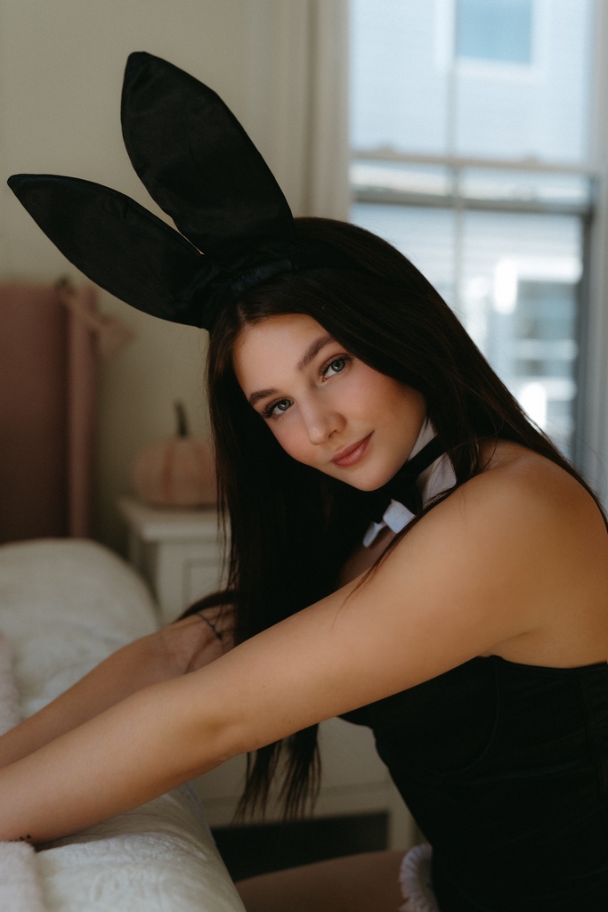 Playboy Club model Maddie Peveril is a brunette bombshell from Halifax, Nova Scotia.