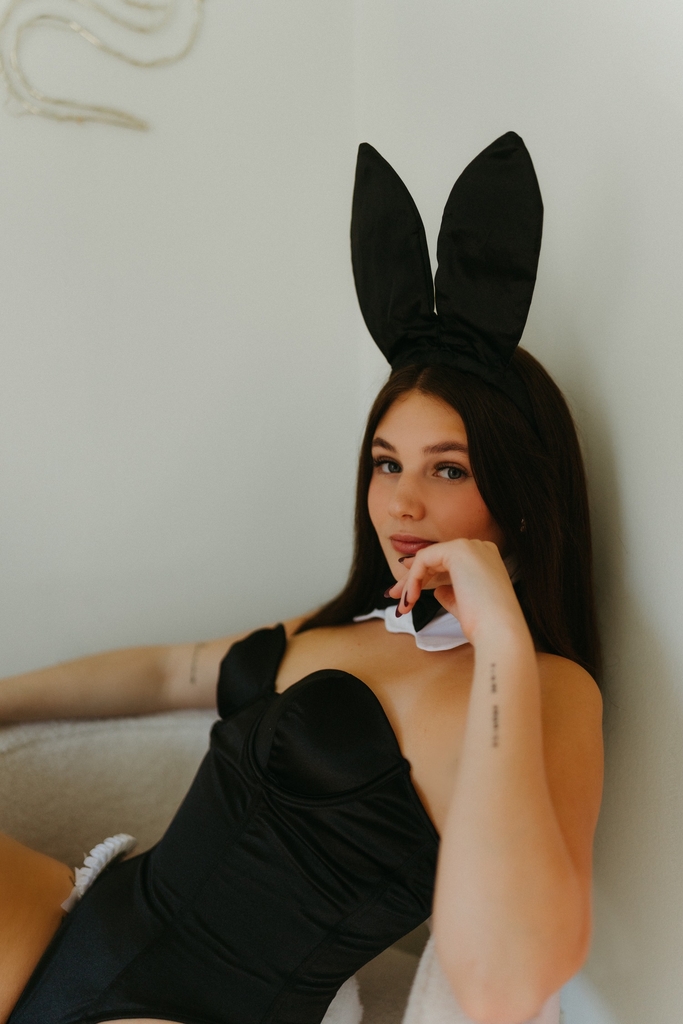 Playboy Club model Maddie Peveril is a brunette bombshell from Halifax, Nova Scotia.